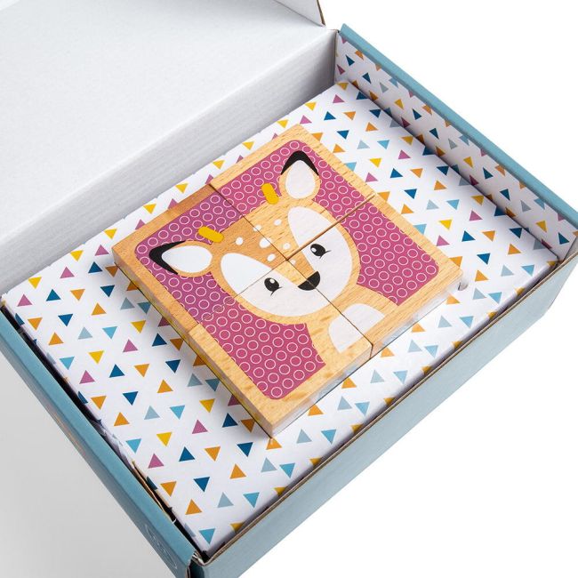 Puzzle cubic - animalute vesele