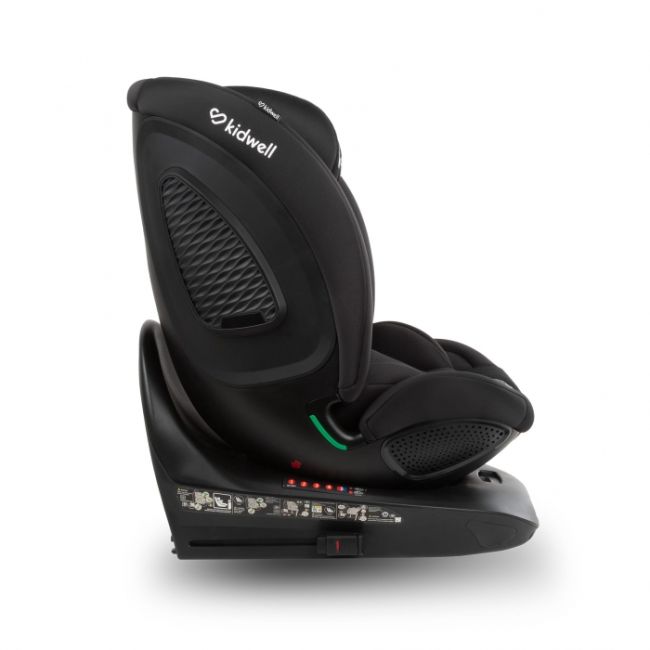 Scaun auto cu isofix kidwell gocar, grupa 40-135 cm, i-size, omologare r129 - negru edeedifosagoc01a0