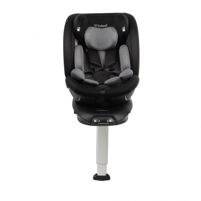Scaun auto cu isofix kidwell gocar, grupa 40-135 cm, i-size, omologare r129 - negru-gri edeedifosagoc03a0
