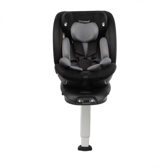 Scaun auto cu isofix kidwell gocar, grupa 40-135 cm, i-size, omologare r129 - negru-gri edeedifosagoc03a0