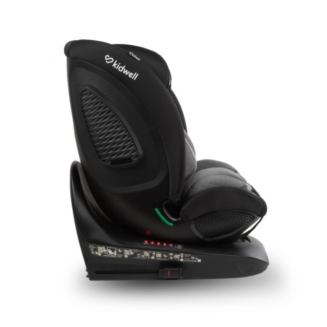 Scaun auto cu isofix kidwell gocar, grupa 40-135 cm, i-size, omologare r129 - negru-gri edeedifosagoc03a0