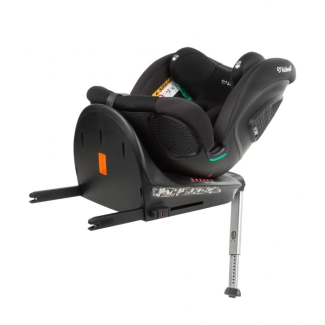 Scaun auto cu isofix kidwell gocar, grupa 40-135 cm, i-size, omologare r129 - negru-gri edeedifosagoc03a0
