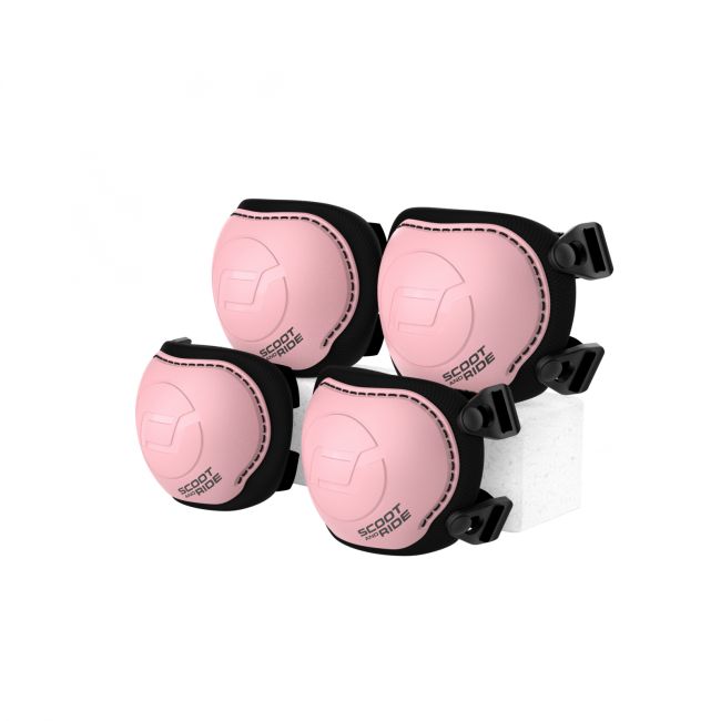 Set De Protectie Scoot And Ride, Genunchiere Si Cotiere, Marime S, Rose Pjbc2380-8324