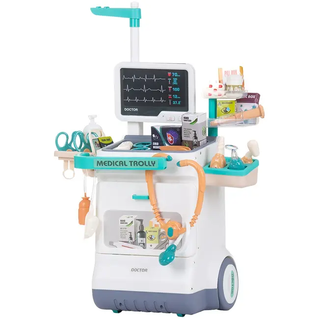 Set jucarie chipolino doctor cu lumini, sunete si 26 accesorii hubdipk002406ds