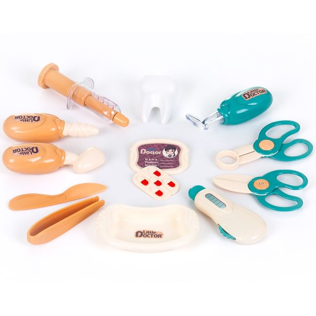 Set jucarie chipolino doctor cu lumini si 29 accesorii hubdipk002411ds