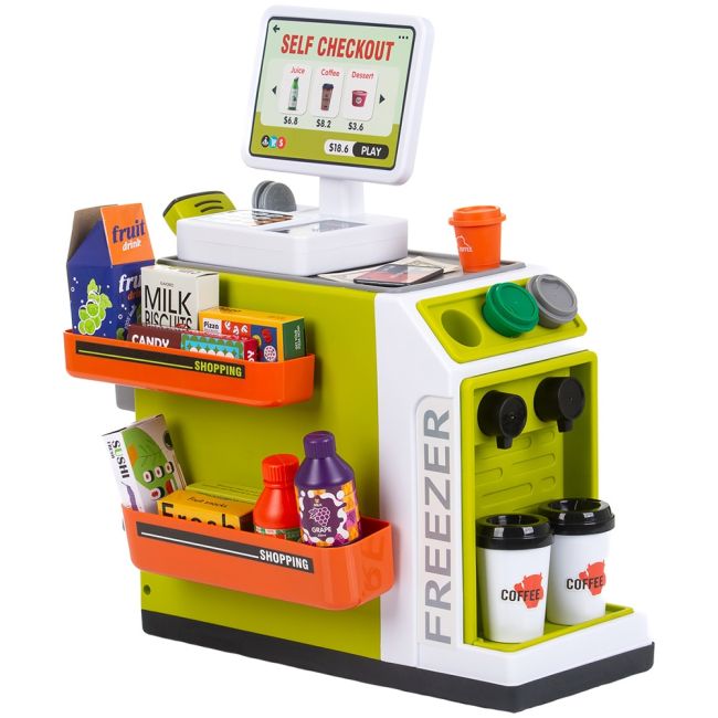 Set jucarie chipolino supermarket cu lumini, sunete si 46 accesorii hubdipk002404sm