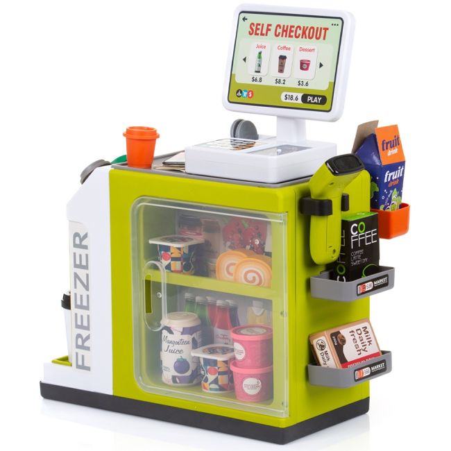 Set jucarie chipolino supermarket cu lumini, sunete si 46 accesorii hubdipk002404sm