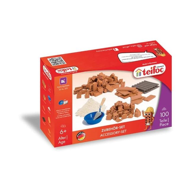 Set sortiment de caramizi cu mortar si accesorii tei1530