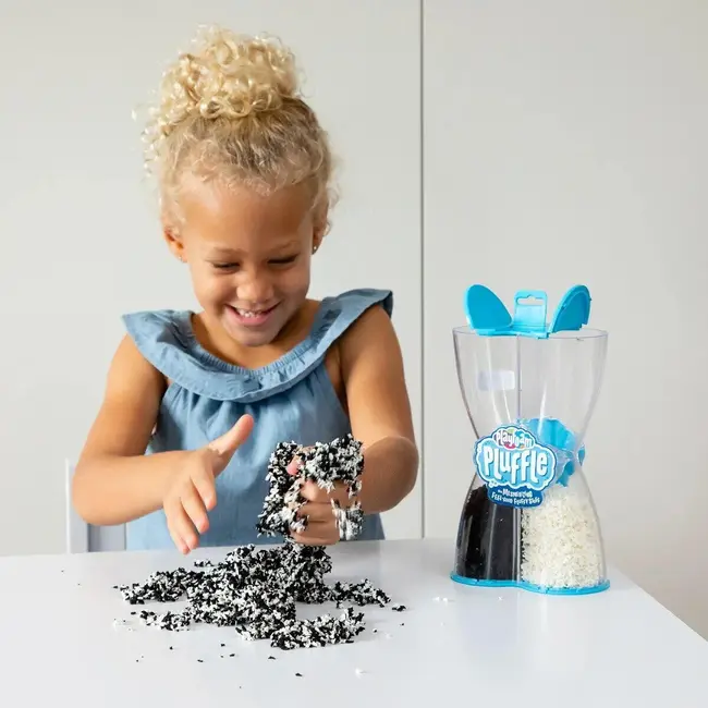 Spuma de modelat playfoam pluffle&trade; twist -  alb si negru