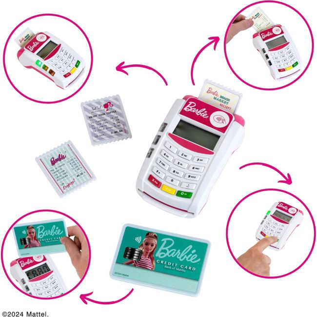 Terminal card pos cu lumina si sunet - barbie tk7335