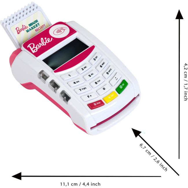 Terminal card pos cu lumina si sunet - barbie tk7335