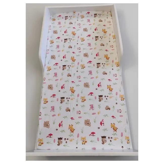 Saltea SafeNest 130x60x6 cm in 3 straturi pentru paturi copii 2-6 ani