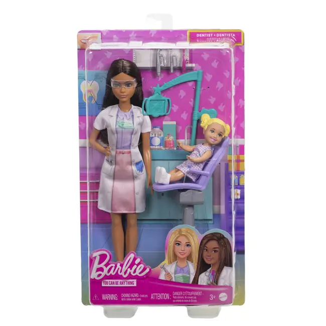BARBIE SET DE JOACA PAPUSA BARBIE FACE CARIERA STOMATOLOG VIVMTJCR71_JCR75
