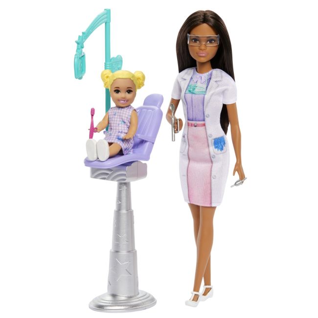 BARBIE SET DE JOACA PAPUSA BARBIE FACE CARIERA STOMATOLOG VIVMTJCR71_JCR75