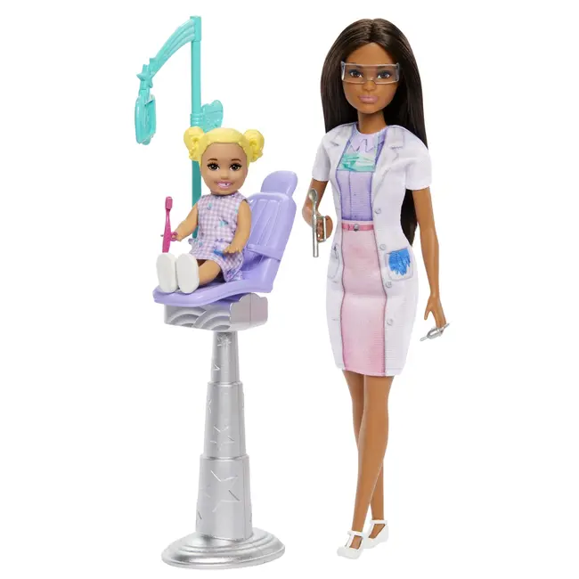 BARBIE SET DE JOACA PAPUSA BARBIE FACE CARIERA STOMATOLOG VIVMTJCR71_JCR75