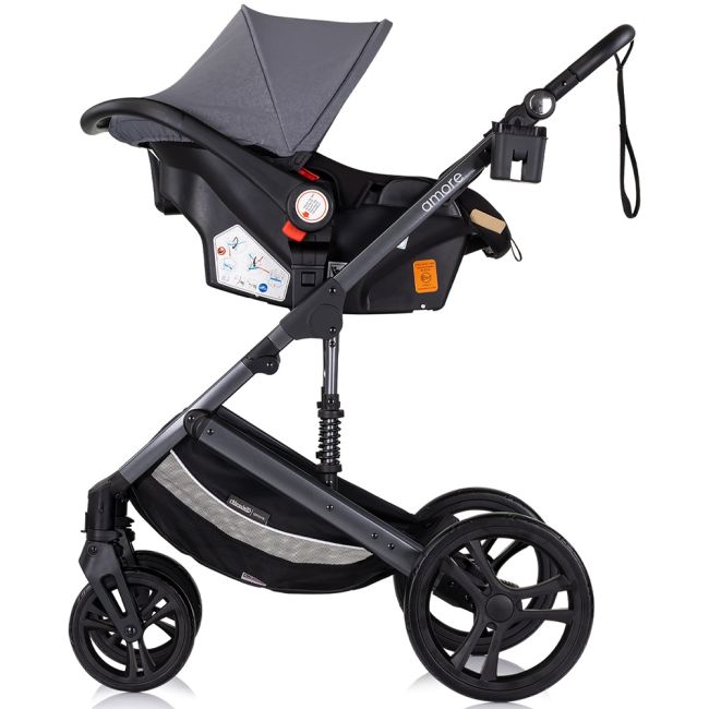 Carucior chipolino amore 3 in 1 cloud grey hubst-kkam02502cl