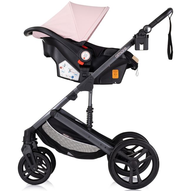 Carucior chipolino amore 3 in 1 pink marshmallow hubst-kkam02506pm