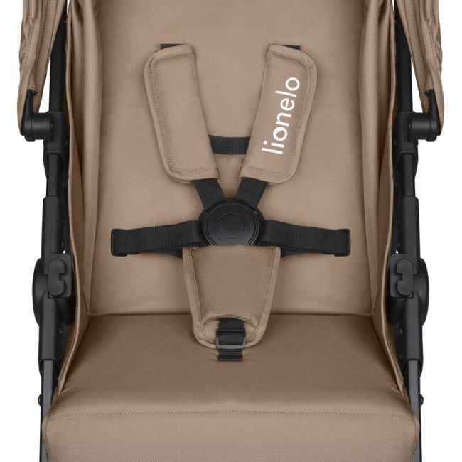 Carucior sport, Lionelo, Emma One, Cu tavita, Suport pahar, Plasa de tantari, Roti EVA, Maner reglabil, Pana la 22 kg, 6 luni+, Conform cu EN1888-1, Bej BYNLO-EMMA_ONE_BEIGE_SAND