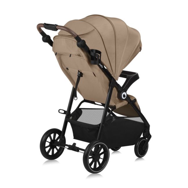 Carucior sport, Lionelo, Emma One, Cu tavita, Suport pahar, Plasa de tantari, Roti EVA, Maner reglabil, Pana la 22 kg, 6 luni+, Conform cu EN1888-1, Bej BYNLO-EMMA_ONE_BEIGE_SAND