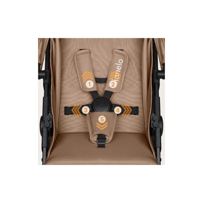 Carucior sport, Lionelo, Emma One, Cu tavita, Suport pahar, Plasa de tantari, Roti EVA, Maner reglabil, Pana la 22 kg, 6 luni+, Conform cu EN1888-1, Bej BYNLO-EMMA_ONE_BEIGE_SAND