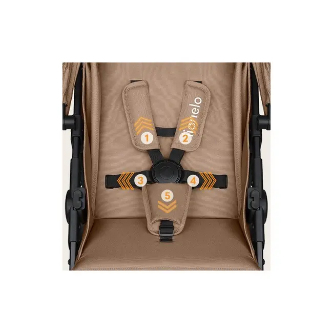 Carucior sport, Lionelo, Emma One, Cu tavita, Suport pahar, Plasa de tantari, Roti EVA, Maner reglabil, Pana la 22 kg, 6 luni+, Conform cu EN1888-1, Bej BYNLO-EMMA_ONE_BEIGE_SAND