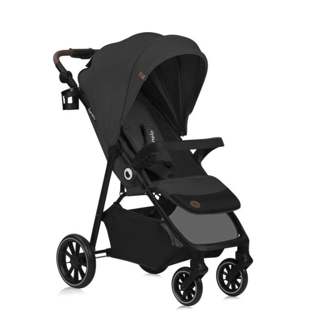 Carucior sport, Lionelo, Emma One, Cu tavita, Suport pahar, Plasa de tantari, Roti EVA, Maner reglabil, Pana la 22 kg, 6 luni+, Conform cu EN1888-1, Gri BYNLO-EMMA_ONE_GREY_STONE