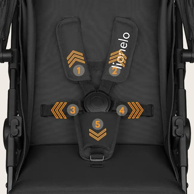 Carucior sport, Lionelo, Emma One, Cu tavita, Suport pahar, Plasa de tantari, Roti EVA, Maner reglabil, Pana la 22 kg, 6 luni+, Conform cu EN1888-1, Gri BYNLO-EMMA_ONE_GREY_STONE