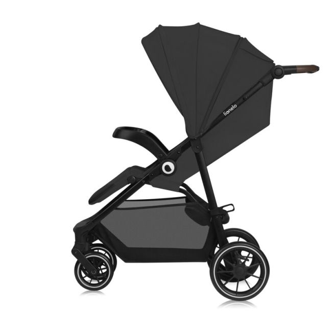 Carucior sport, Lionelo, Emma One, Cu tavita, Suport pahar, Plasa de tantari, Roti EVA, Maner reglabil, Pana la 22 kg, 6 luni+, Conform cu EN1888-1, Gri BYNLO-EMMA_ONE_GREY_STONE