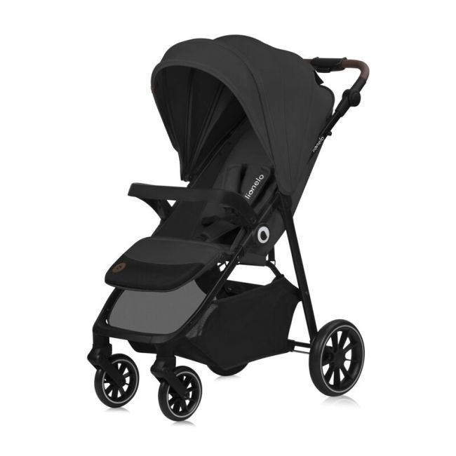 Carucior sport, Lionelo, Emma One, Cu tavita, Suport pahar, Plasa de tantari, Roti EVA, Maner reglabil, Pana la 22 kg, 6 luni+, Conform cu EN1888-1, Gri BYNLO-EMMA_ONE_GREY_STONE