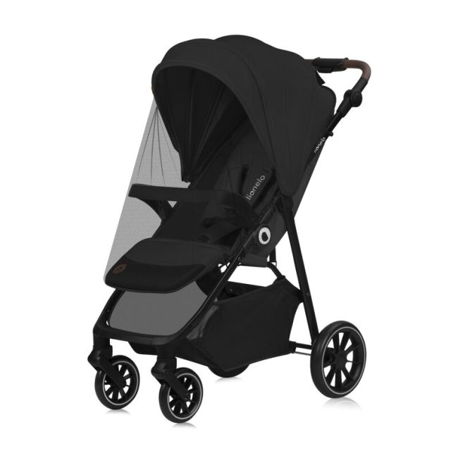 Carucior sport, Lionelo, Emma One, Cu tavita, Suport pahar, Plasa de tantari, Roti EVA, Maner reglabil, Pana la 22 kg, 6 luni+, Conform cu EN1888-1, Gri BYNLO-EMMA_ONE_GREY_STONE