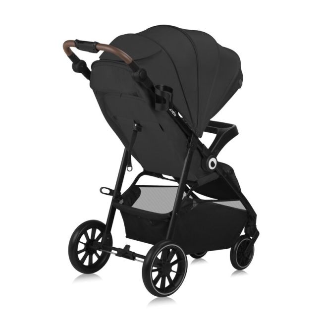 Carucior sport, Lionelo, Emma One, Cu tavita, Suport pahar, Plasa de tantari, Roti EVA, Maner reglabil, Pana la 22 kg, 6 luni+, Conform cu EN1888-1, Gri BYNLO-EMMA_ONE_GREY_STONE