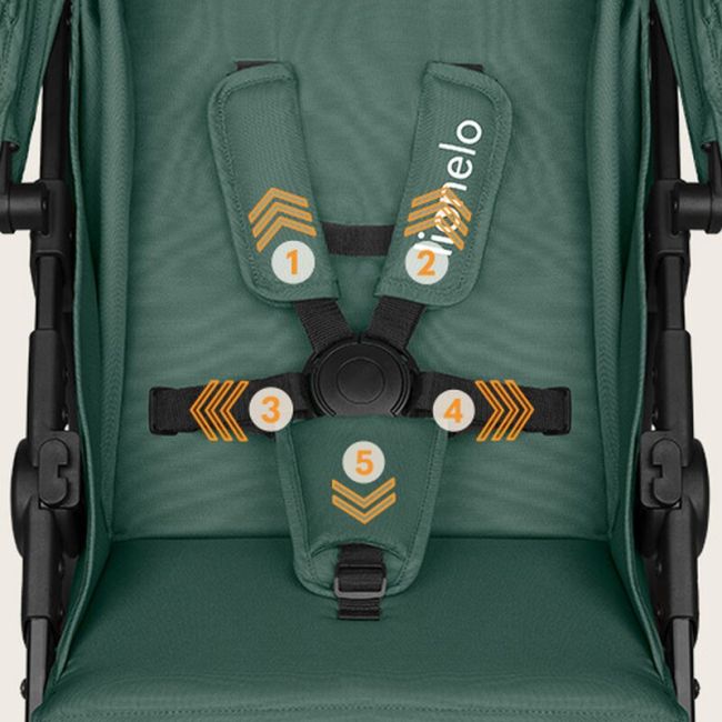 Carucior sport, Lionelo, Emma One, Cu tavita, Suport pahar, Plasa de tantari, Roti EVA, Maner reglabil, Pana la 22 kg, 6 luni+, Conform cu EN1888-1, Verde BYNLO-EMMA_ONE_GREEN_FOREST