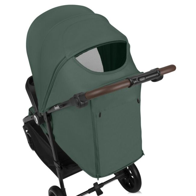 Carucior sport, Lionelo, Emma One, Cu tavita, Suport pahar, Plasa de tantari, Roti EVA, Maner reglabil, Pana la 22 kg, 6 luni+, Conform cu EN1888-1, Verde BYNLO-EMMA_ONE_GREEN_FOREST