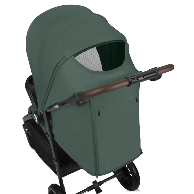 Carucior sport, Lionelo, Emma One, Cu tavita, Suport pahar, Plasa de tantari, Roti EVA, Maner reglabil, Pana la 22 kg, 6 luni+, Conform cu EN1888-1, Verde BYNLO-EMMA_ONE_GREEN_FOREST