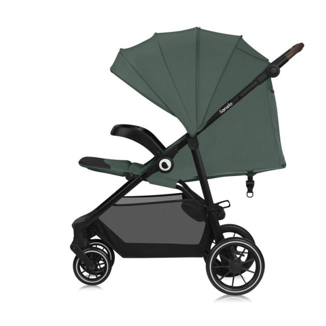 Carucior sport, Lionelo, Emma One, Cu tavita, Suport pahar, Plasa de tantari, Roti EVA, Maner reglabil, Pana la 22 kg, 6 luni+, Conform cu EN1888-1, Verde BYNLO-EMMA_ONE_GREEN_FOREST