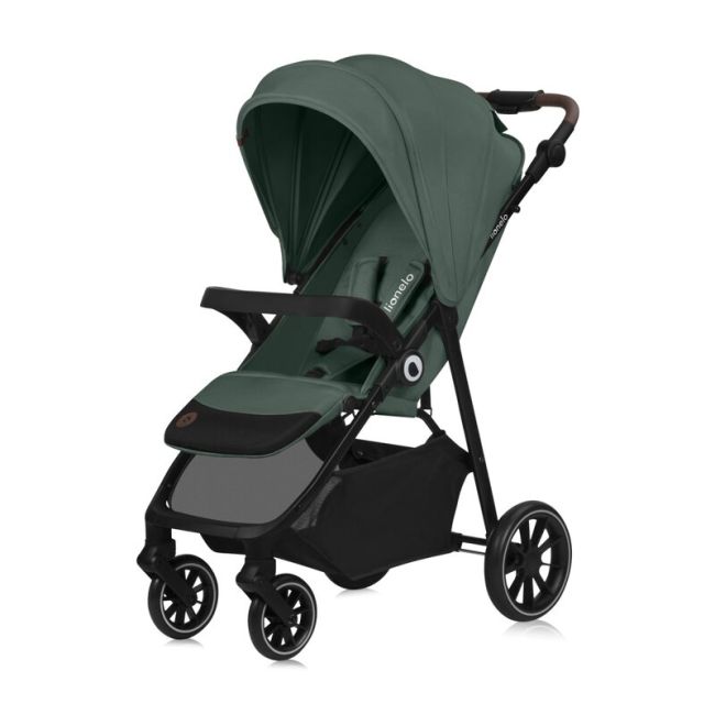 Carucior sport, Lionelo, Emma One, Cu tavita, Suport pahar, Plasa de tantari, Roti EVA, Maner reglabil, Pana la 22 kg, 6 luni+, Conform cu EN1888-1, Verde BYNLO-EMMA_ONE_GREEN_FOREST