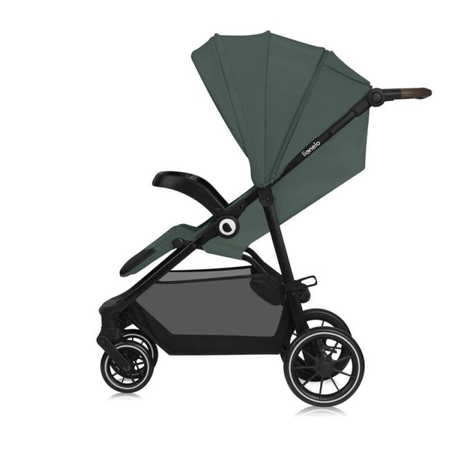 Carucior sport, Lionelo, Emma One, Cu tavita, Suport pahar, Plasa de tantari, Roti EVA, Maner reglabil, Pana la 22 kg, 6 luni+, Conform cu EN1888-1, Verde BYNLO-EMMA_ONE_GREEN_FOREST