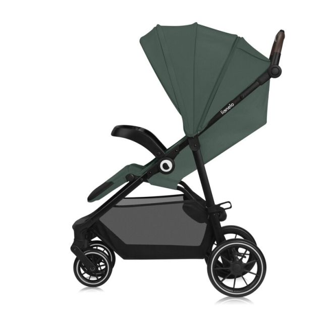 Carucior sport, Lionelo, Emma One, Cu tavita, Suport pahar, Plasa de tantari, Roti EVA, Maner reglabil, Pana la 22 kg, 6 luni+, Conform cu EN1888-1, Verde BYNLO-EMMA_ONE_GREEN_FOREST