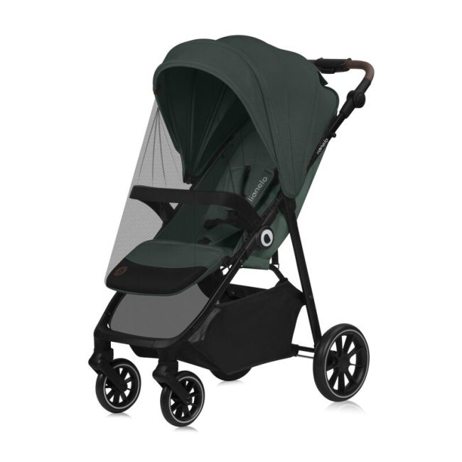 Carucior sport, Lionelo, Emma One, Cu tavita, Suport pahar, Plasa de tantari, Roti EVA, Maner reglabil, Pana la 22 kg, 6 luni+, Conform cu EN1888-1, Verde BYNLO-EMMA_ONE_GREEN_FOREST
