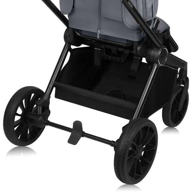 Carucior sport, Lionelo, Mika Plus, Cadru din aluminiu, Copertina XXL, Spatar reglabil in 3 pozitii, Cu accesorii, Pana la 22 kg, 6-48 luni; EN1888-1, EN1888-2 EN1466, Gri BYNLO-MIKA_PLUS_GREY_STONE