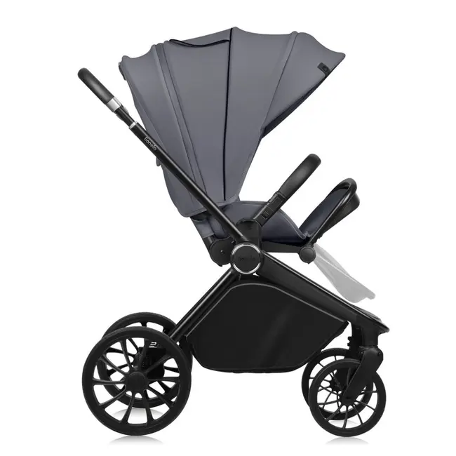 Carucior sport, Lionelo, Mika Plus, Cadru din aluminiu, Copertina XXL, Spatar reglabil in 3 pozitii, Cu accesorii, Pana la 22 kg, 6-48 luni; EN1888-1, EN1888-2 EN1466, Gri BYNLO-MIKA_PLUS_GREY_STONE