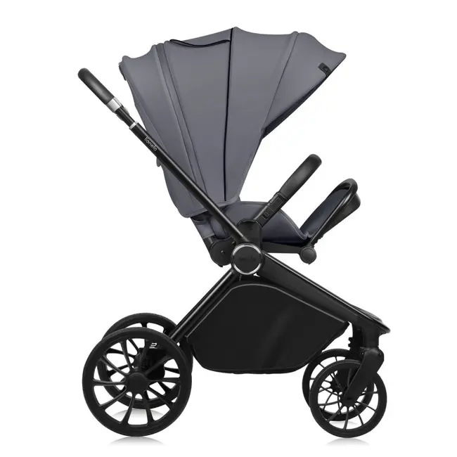 Carucior sport, Lionelo, Mika Plus, Cadru din aluminiu, Copertina XXL, Spatar reglabil in 3 pozitii, Cu accesorii, Pana la 22 kg, 6-48 luni; EN1888-1, EN1888-2 EN1466, Gri BYNLO-MIKA_PLUS_GREY_STONE