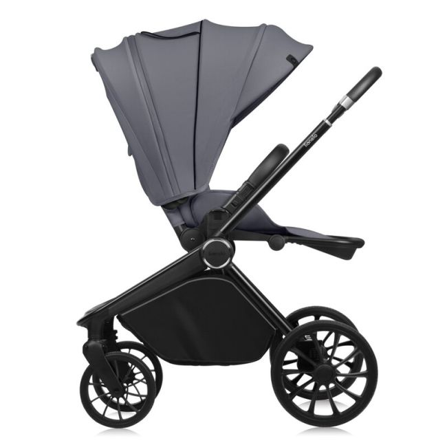 Carucior sport, Lionelo, Mika Plus, Cadru din aluminiu, Copertina XXL, Spatar reglabil in 3 pozitii, Cu accesorii, Pana la 22 kg, 6-48 luni; EN1888-1, EN1888-2 EN1466, Gri BYNLO-MIKA_PLUS_GREY_STONE