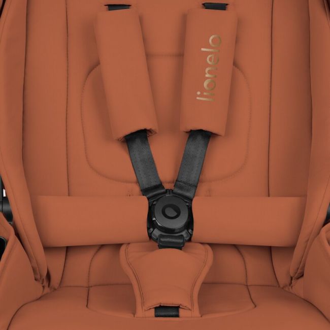Carucior sport, Lionelo, Mika Plus, Cadru din aluminiu, Copertina XXL, Spatar reglabil in 3 pozitii, Cu accesorii, Pana la 22 kg, 6-48 luni; EN1888-1, EN1888-2 EN1466, Maro BYNLO-MIKA_PLUS_BROWN_RUST