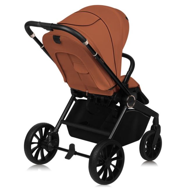 Carucior sport, Lionelo, Mika Plus, Cadru din aluminiu, Copertina XXL, Spatar reglabil in 3 pozitii, Cu accesorii, Pana la 22 kg, 6-48 luni; EN1888-1, EN1888-2 EN1466, Maro BYNLO-MIKA_PLUS_BROWN_RUST
