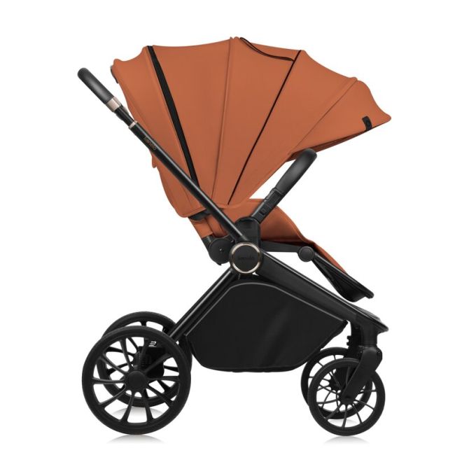 Carucior sport, Lionelo, Mika Plus, Cadru din aluminiu, Copertina XXL, Spatar reglabil in 3 pozitii, Cu accesorii, Pana la 22 kg, 6-48 luni; EN1888-1, EN1888-2 EN1466, Maro BYNLO-MIKA_PLUS_BROWN_RUST