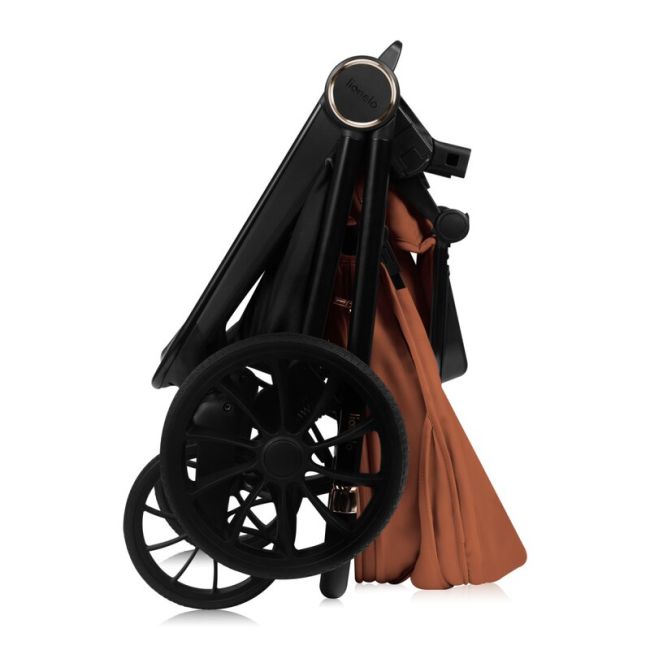 Carucior sport, Lionelo, Mika Plus, Cadru din aluminiu, Copertina XXL, Spatar reglabil in 3 pozitii, Cu accesorii, Pana la 22 kg, 6-48 luni; EN1888-1, EN1888-2 EN1466, Maro BYNLO-MIKA_PLUS_BROWN_RUST