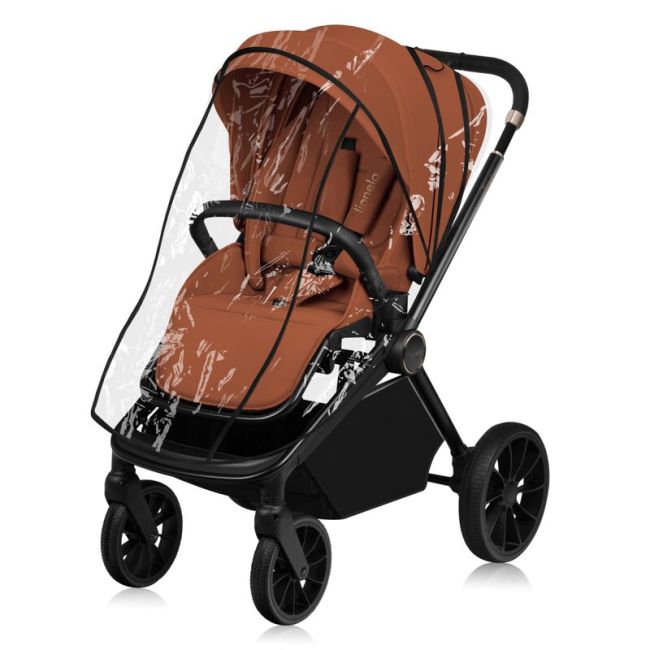 Carucior sport, Lionelo, Mika Plus, Cadru din aluminiu, Copertina XXL, Spatar reglabil in 3 pozitii, Cu accesorii, Pana la 22 kg, 6-48 luni; EN1888-1, EN1888-2 EN1466, Maro BYNLO-MIKA_PLUS_BROWN_RUST