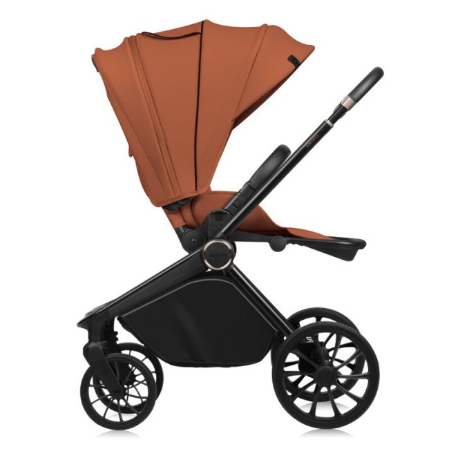 Carucior sport, Lionelo, Mika Plus, Cadru din aluminiu, Copertina XXL, Spatar reglabil in 3 pozitii, Cu accesorii, Pana la 22 kg, 6-48 luni; EN1888-1, EN1888-2 EN1466, Maro BYNLO-MIKA_PLUS_BROWN_RUST