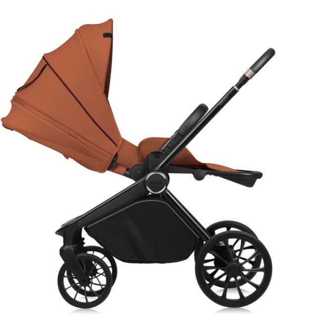 Carucior sport, Lionelo, Mika Plus, Cadru din aluminiu, Copertina XXL, Spatar reglabil in 3 pozitii, Cu accesorii, Pana la 22 kg, 6-48 luni; EN1888-1, EN1888-2 EN1466, Maro BYNLO-MIKA_PLUS_BROWN_RUST
